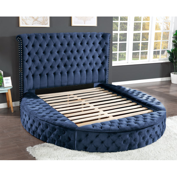 Rosdorf Park Ayonitemi Upholstered Wingback Storage Bed Wayfair